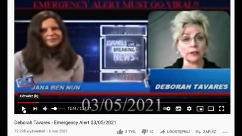Deborah Tavares Israeli News Plan-Demonic - Pl