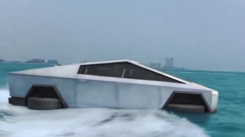 🚨WATCH: Mod package that enables Cybertruck to traverse at least 100m of water as a boat