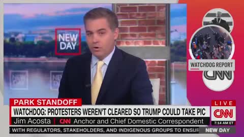 Jim Acosta Has Gone FULL CONSPIRACY THEORIST About Lafayette Square Incident