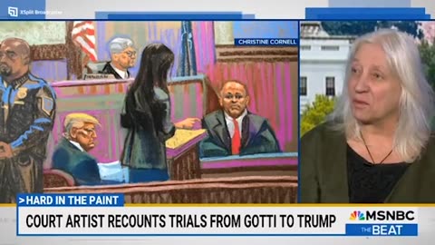 Trump’s Courtroom Sketch Artist lights up and smiles when asked about Trump