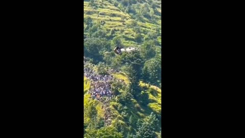 Chair lift accident in Pakistan