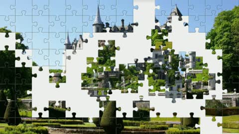 Puzzle. Castle - Scotland. Vidline Puzzle
