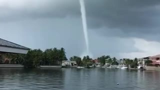 Water Spout Forms Close to Key West