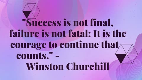 success is not final, quote of the day