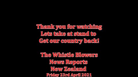 Whistle Blowers News Reports New Zealand 23April2021