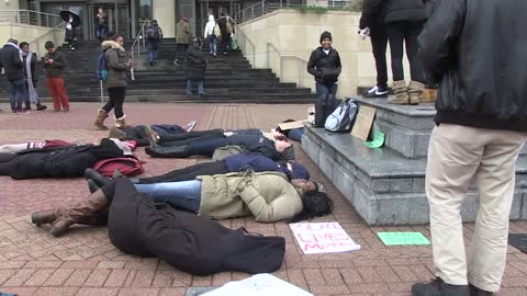 College Students Hold 'Die-In' For Michael Brown