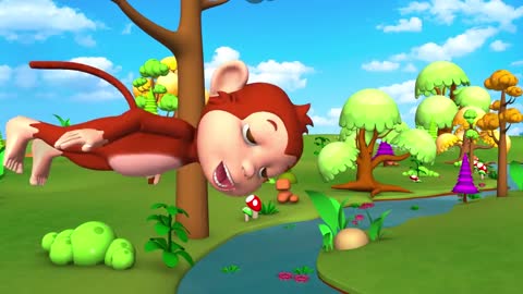 Animals Video, Elephant & Monkey Play with Forest Animals to Ride on Slider in Jungle