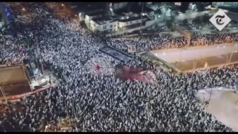 massive protest calling for war Benjamin Netanyahu (Bibi) to resign