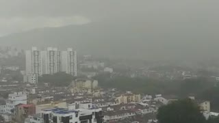 Fuertes lluvias en Bucaramanga