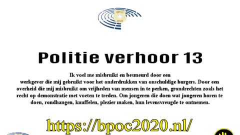 Bpoc Politie verhoor 13