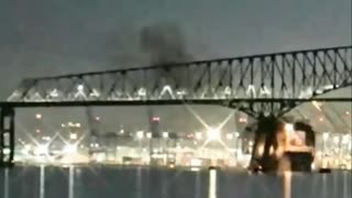 Baltimore bridge collapse by ship and explosives