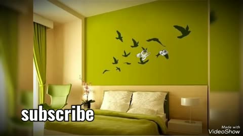 Lime Green Beautiful Bedroom Design #subscribe