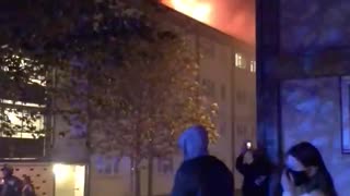 Residents evacuated at massive fire hits north London building