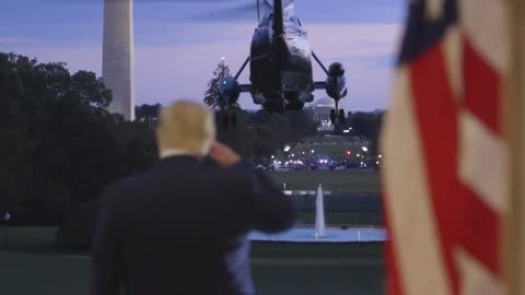 President Trump's Return from Walter Reed after COVID