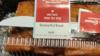 Eating Bob Evans Banana Nut Bread, Dbn, MI, 2/19/24