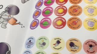 Different style of sticker book printing