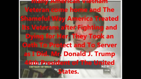 President Trump I as an American Vietnam Veteran am so sorry