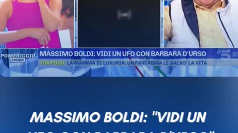Quando Massimo Boldi e Barbara Durso videro un UFO insieme