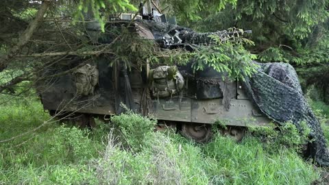 U.S. Soldiers Maintain Battle Positions During Exercise Combined Resolve 17