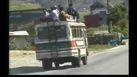 Nepal old bus and song