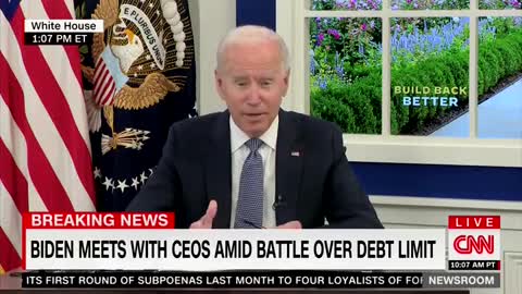 Biden on debt ceiling: "has nothing to do with my plans on infrastructure or building back better."