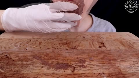 ASMR MUKBANG｜CHOCOLATE MARSHMALLOW KINDER RICE CAKE ICE CREAM SNACK (1080p)