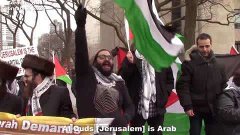 Sheryl Nestel (IJV Canada) welcomed with pro intifada chants