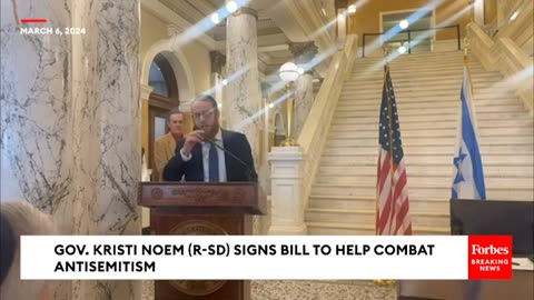 BREAKING NEWS: Gov. Kristi Noem Signs Bill To Combat Antisemitism