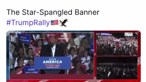 Star-Spangled Banner ~ Trump rally