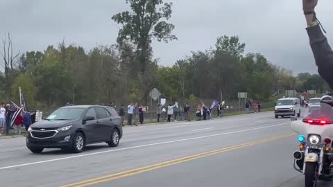 Huge Protest Against Joe Biden Arrival In Michigan Part 2