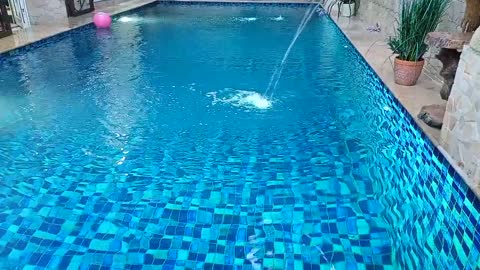 swimming pool fountain