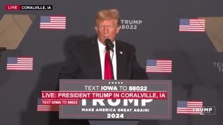 Trump Speech in Coralville, Iowa - December 13, 2023