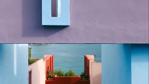 Architecture: RED WALL by Thais Varela | 4K Screensaver for TV Frame #architecture