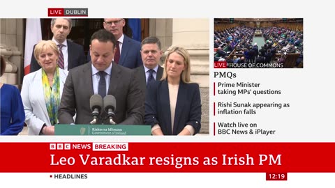 Leo Varadkar resigns as Taoiseach and party leader | BBC
