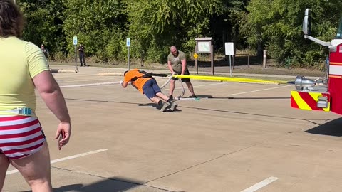 Firetruck pull, strongman