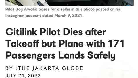 Raw Footage: I feel we’ll see more of this! A Pilot From Indonesia Died Suddenly