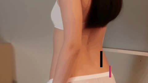 Realistic shot of a young woman, ai video animation