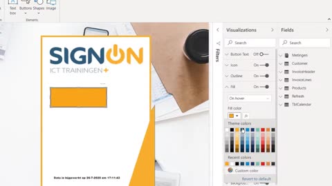 Power BI - Signon ICT - Pagina navigatie met knoppen in Power BI (Deel 1)