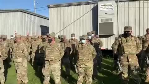 Puerto Rico National Guard feedin troops white supremacy propaganda