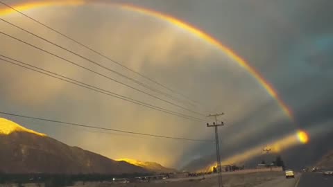 Gilgit baltistan rainbow view