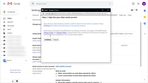 Import Yahoo contacts to Gmail account