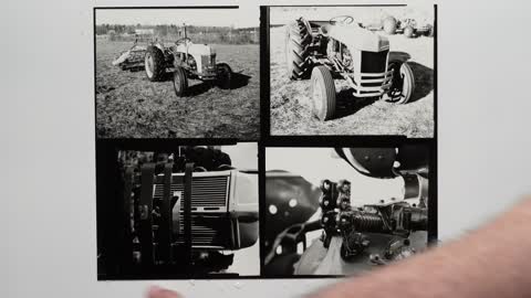 Large format photography, Photographing an old tractor in 4x5