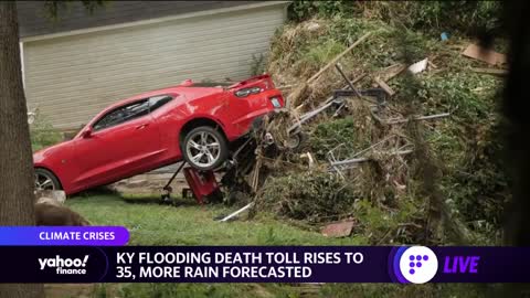 Kentucky gripped by flood waters as death toll rises to 35