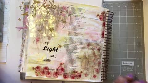 Let's Bible Journal Isaiah 9:2- His Light Will Shine (from Lovely Lavender Wishes)