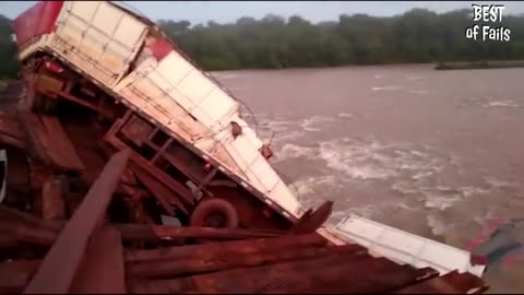 Crazy Logging Truck Drivers ! Trucks Crossing Wooden Bridges Fails and Climbing Muddy Mountain Roads