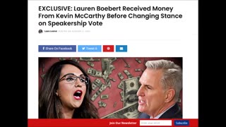 EXCLUSIVE: Lauren Boebert Received Money From Kevin McCarthy...