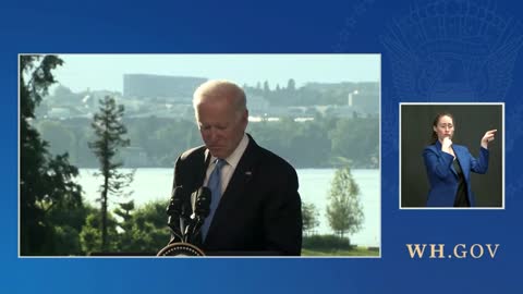 President Joe Biden holds a press conference.