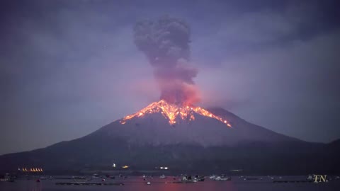 Explosive eruption of Sakurajima on November 12, 2019. 桜島爆発