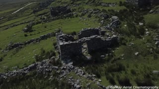 Eerie deserted village in Ireland filmed from drone