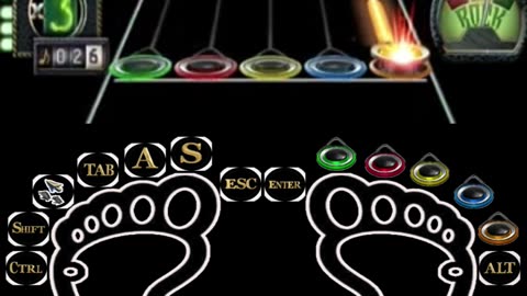 Guitar Hero II 👣 Clone Hero 👣Foot Exercise 👣 足部运动 👣 발 운동 👣 упражнение на ногу 👣 (25)